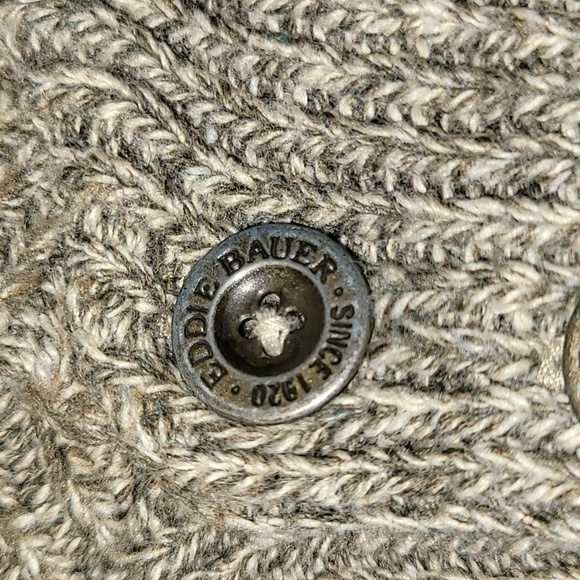 Vintage. USA Materials. 90s. Eddie Bauer. Fisherman Sweater. Men's size XL - Picture 7 of 14